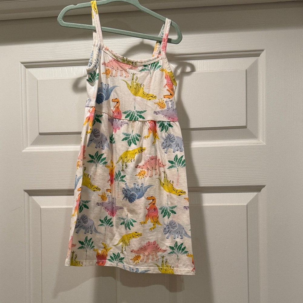 Old Navy Multicolor Dinosaur Print Kids Dress